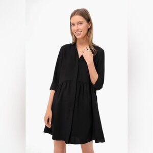 Tuckernuck Royal Shirt Dress - Black Size L - NWOT
